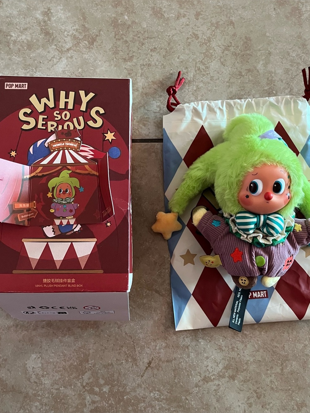 Pop Mart Why So Serious Twinkle Twinkle Bubblegum SECRET Plush Pendant